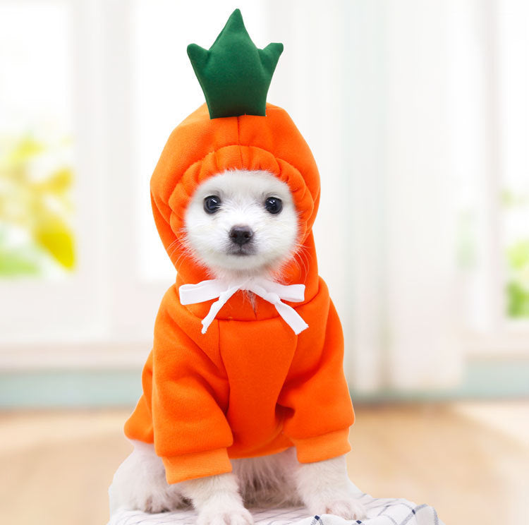 Cute Fruit Fleece Hoodie for Small Pets