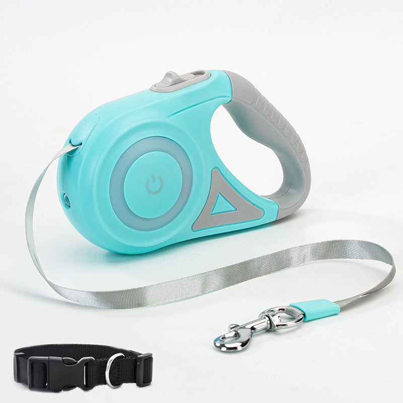 Retractable Dog Leash & Collar for Small to Medium Pets