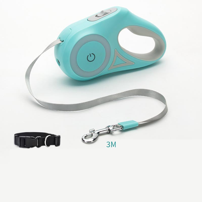 Retractable Dog Leash & Collar for Small to Medium Pets