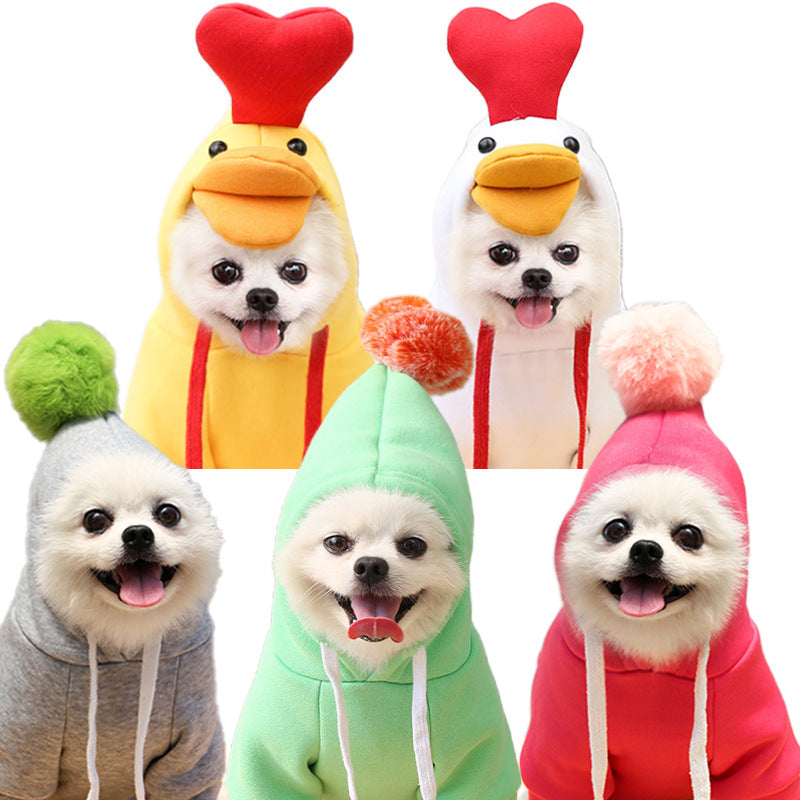 Cute Fruit Fleece Hoodie for Small Pets