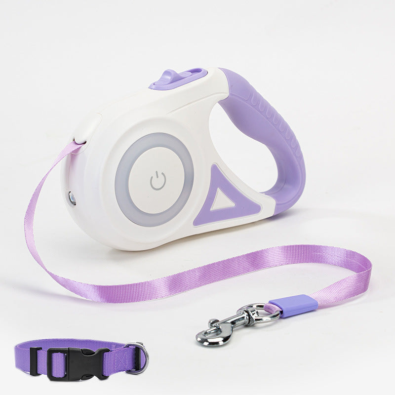 Retractable Dog Leash & Collar for Small to Medium Pets